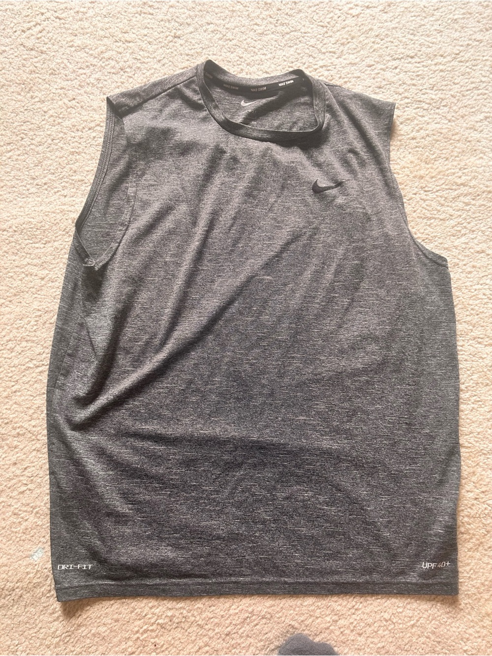 Nike Men’s Sleeveless Training Tank Top - Charcoal Gray